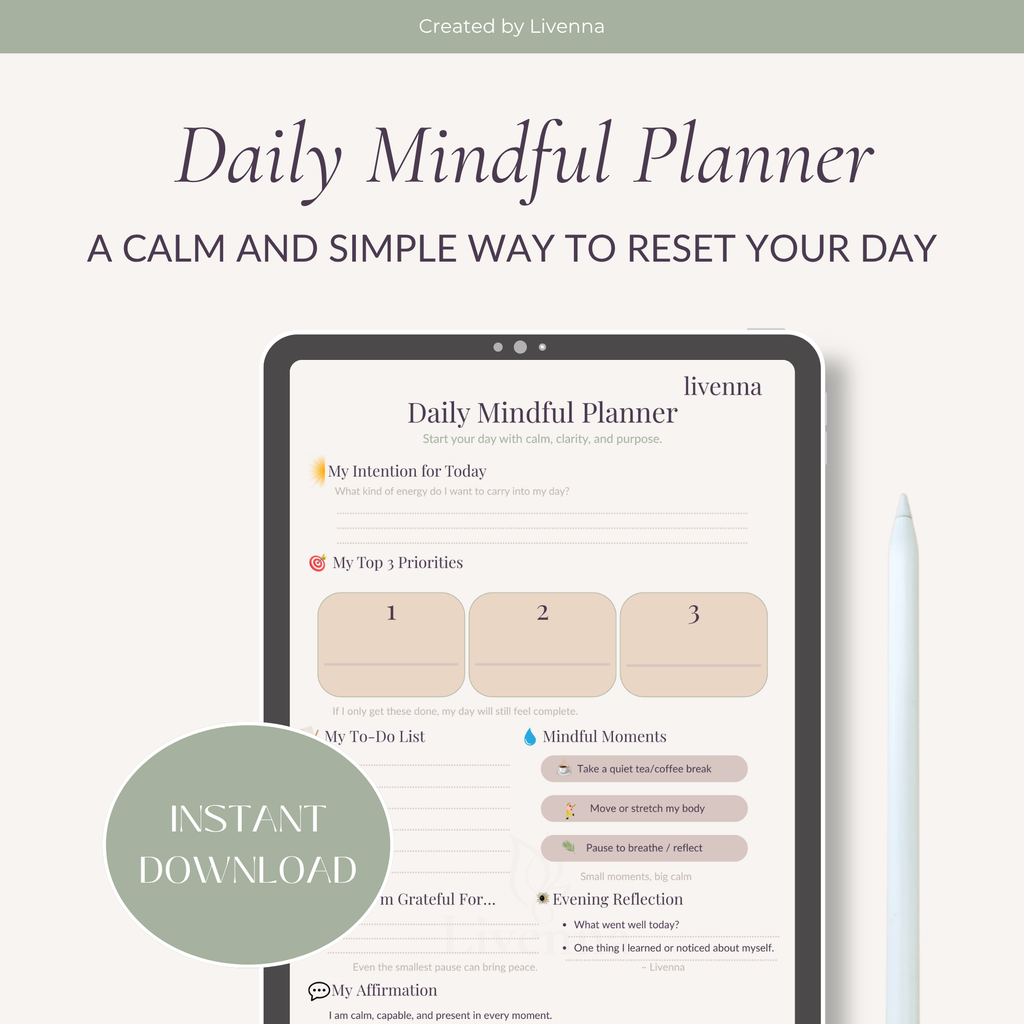 Livenna's Daily Mindful Planner