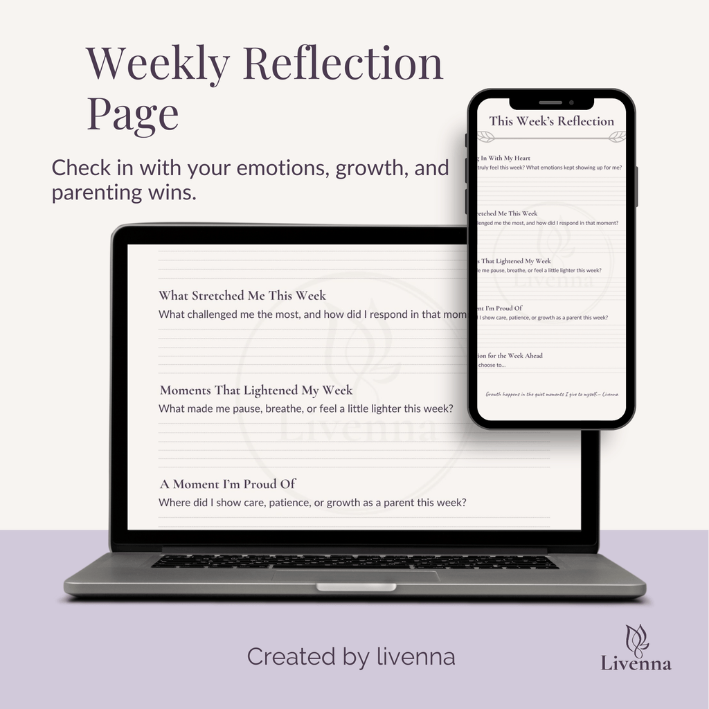 Calm Parent Reflection Journal